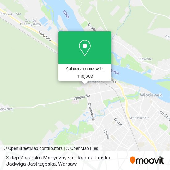 Mapa Sklep Zielarsko Medyczny s.c. Renata Lipska Jadwiga Jastrzębska