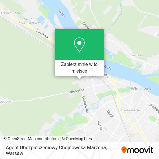 Mapa Agent Ubezpieczeniowy Chojnowska Marzena