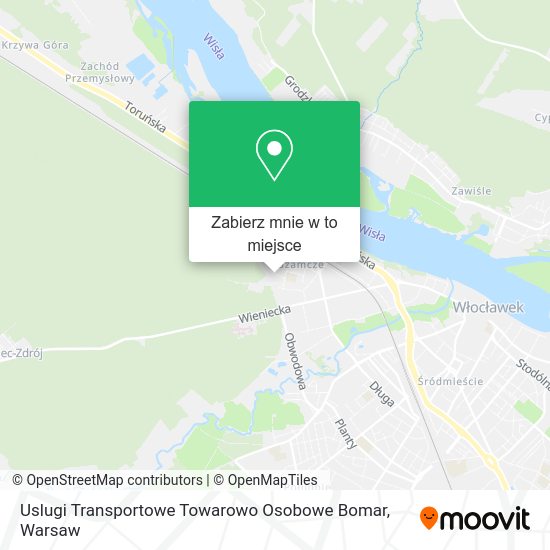 Mapa Uslugi Transportowe Towarowo Osobowe Bomar