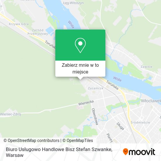 Mapa Biuro Usługowo Handlowe Bisz Stefan Szwanke