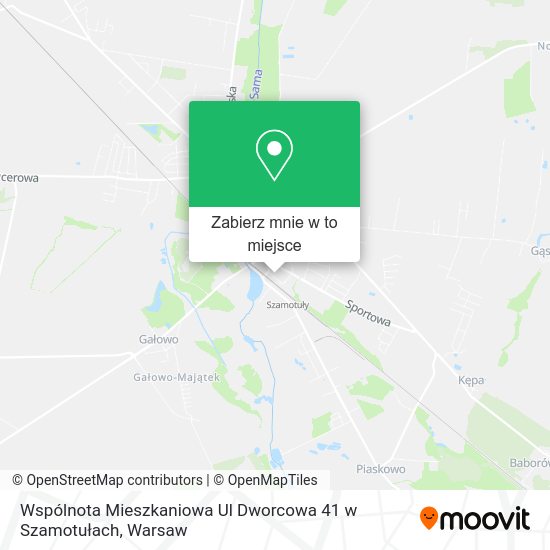 Mapa Wspólnota Mieszkaniowa Ul Dworcowa 41 w Szamotułach