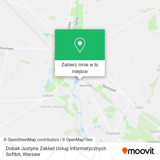 Mapa Dobak Justyna Zakład Usług Informatycznych Softbit