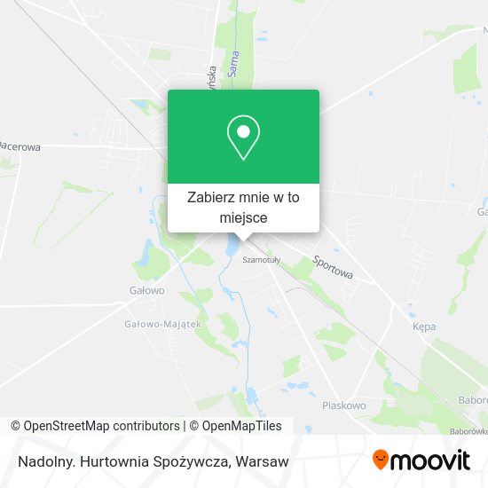 Mapa Nadolny. Hurtownia Spożywcza