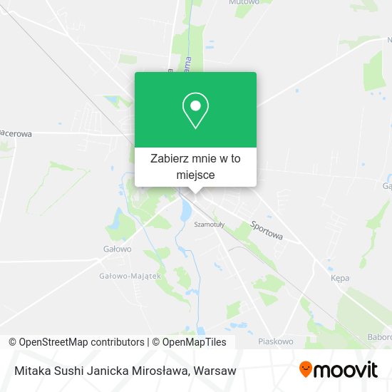 Mapa Mitaka Sushi Janicka Mirosława