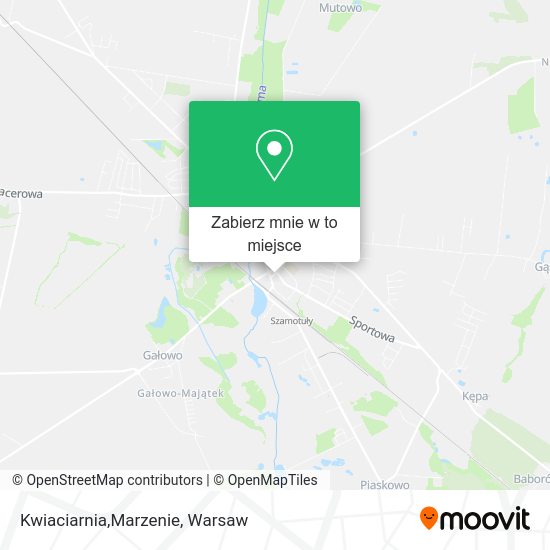 Mapa Kwiaciarnia,Marzenie