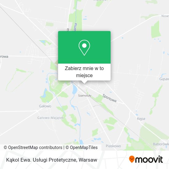 Mapa Kąkol Ewa. Usługi Protetyczne