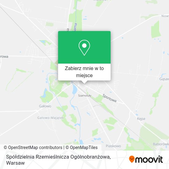 Mapa Spółdzielnia Rzemieślnicza Ogólnobranżowa