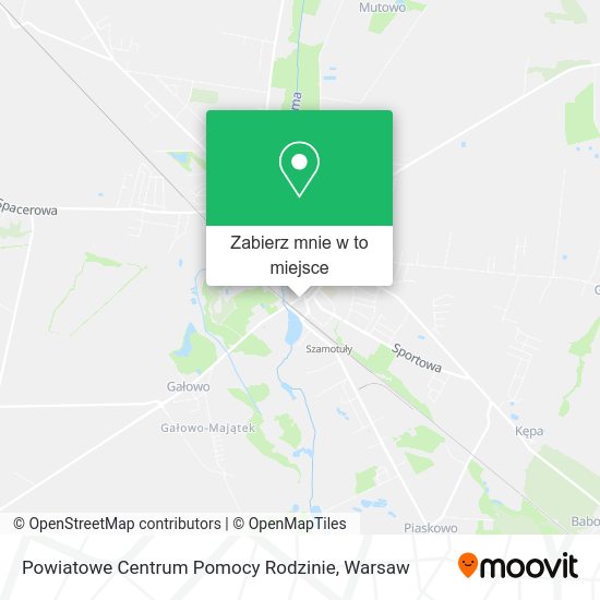 Mapa Powiatowe Centrum Pomocy Rodzinie