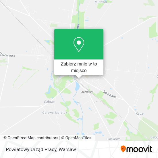 Mapa Powiatowy Urząd Pracy