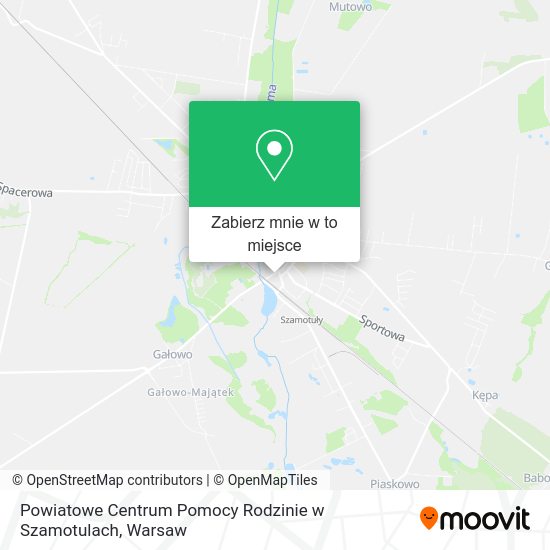 Mapa Powiatowe Centrum Pomocy Rodzinie w Szamotulach