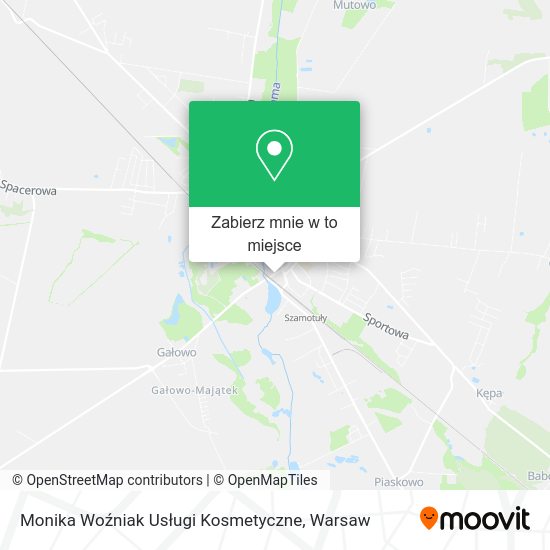 Mapa Monika Woźniak Usługi Kosmetyczne