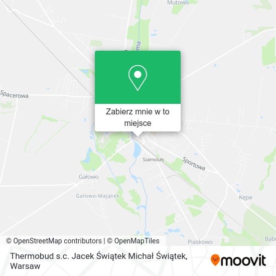 Mapa Thermobud s.c. Jacek Świątek Michał Świątek