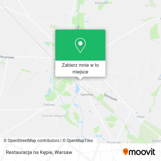 Mapa Restauracja na Kępie