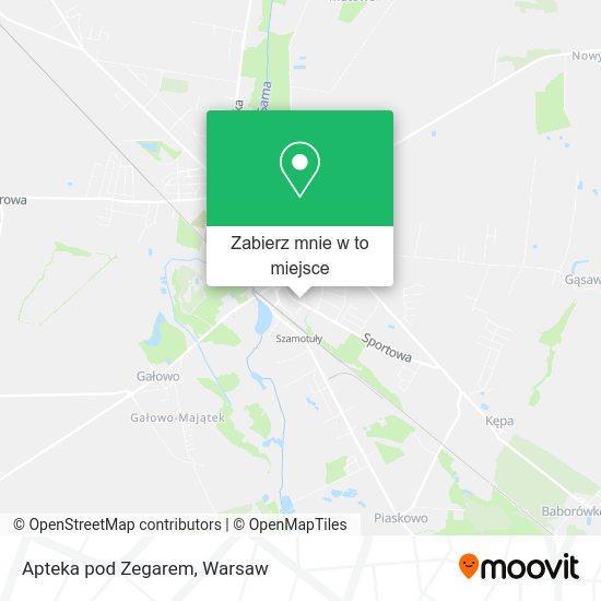 Mapa Apteka pod Zegarem