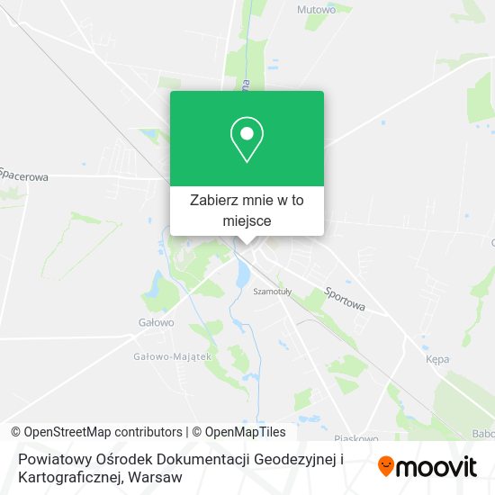 Mapa Powiatowy Ośrodek Dokumentacji Geodezyjnej i Kartograficznej