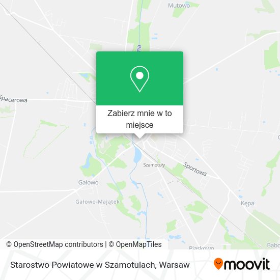 Mapa Starostwo Powiatowe w Szamotulach