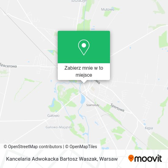 Mapa Kancelaria Adwokacka Bartosz Waszak