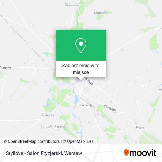 Mapa Styllove - Salon Fryzjerski