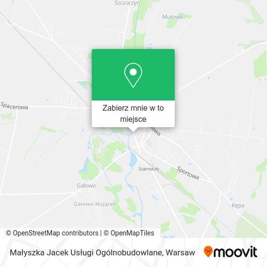 Mapa Małyszka Jacek Usługi Ogólnobudowlane