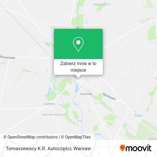 Mapa Tomaszewscy K.R. Autoczęści