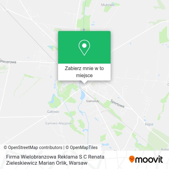 Mapa Firma Wielobranzowa Reklama S C Renata Zieleskiewicz Marian Orlik