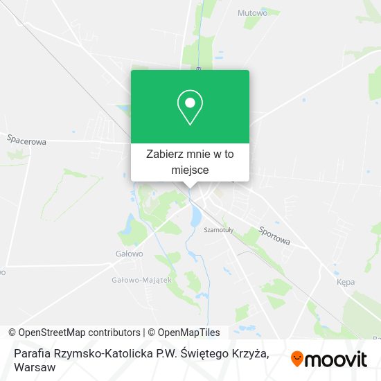 Mapa Parafia Rzymsko-Katolicka P.W. Świętego Krzyża