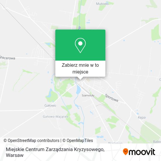 Mapa Miejskie Centrum Zarządzania Kryzysowego