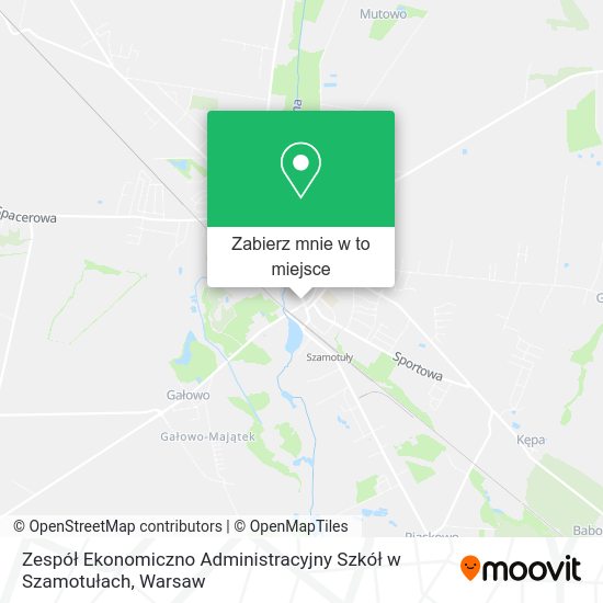 Mapa Zespół Ekonomiczno Administracyjny Szkół w Szamotułach