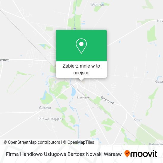 Mapa Firma Handlowo Usługowa Bartosz Nowak