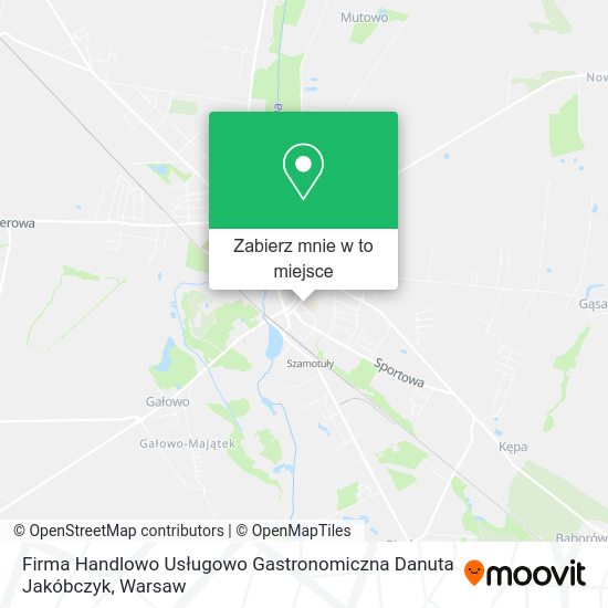 Mapa Firma Handlowo Usługowo Gastronomiczna Danuta Jakóbczyk