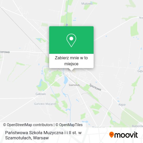 Mapa Państwowa Szkoła Muzyczna i i II st. w Szamotułach