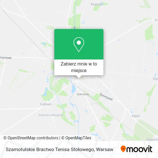 Mapa Szamotulskie Bractwo Tenisa Stołowego