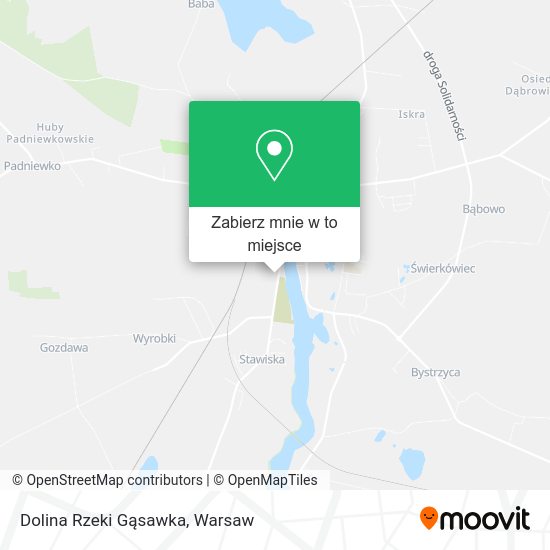 Mapa Dolina Rzeki Gąsawka