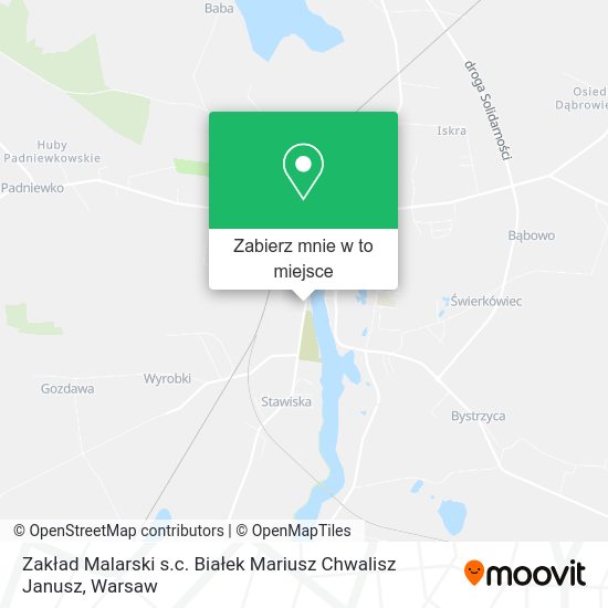 Mapa Zakład Malarski s.c. Białek Mariusz Chwalisz Janusz