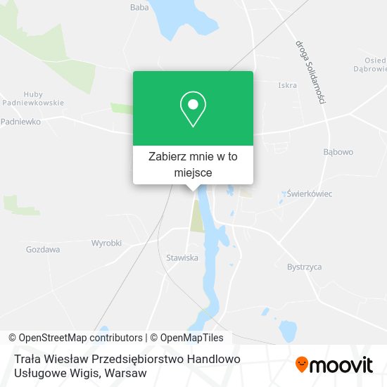 Mapa Trała Wiesław Przedsiębiorstwo Handlowo Usługowe Wigis