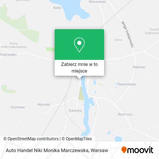 Mapa Auto Handel Niki Monika Marczewska