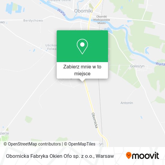 Mapa Obornicka Fabryka Okien Ofo sp. z o.o.