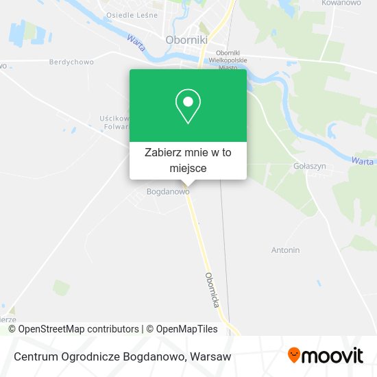 Mapa Centrum Ogrodnicze Bogdanowo