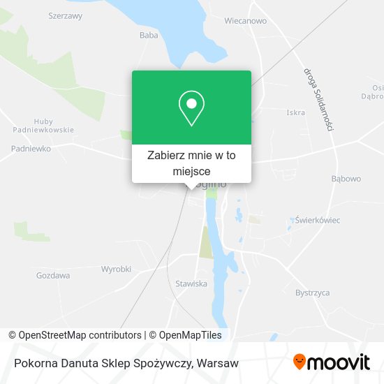 Mapa Pokorna Danuta Sklep Spożywczy