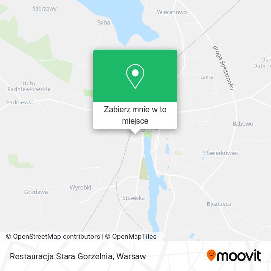 Mapa Restauracja Stara Gorzelnia