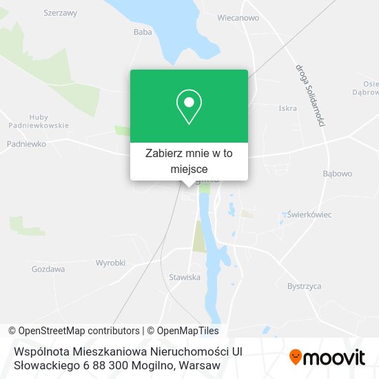 Mapa Wspólnota Mieszkaniowa Nieruchomości Ul Słowackiego 6 88 300 Mogilno