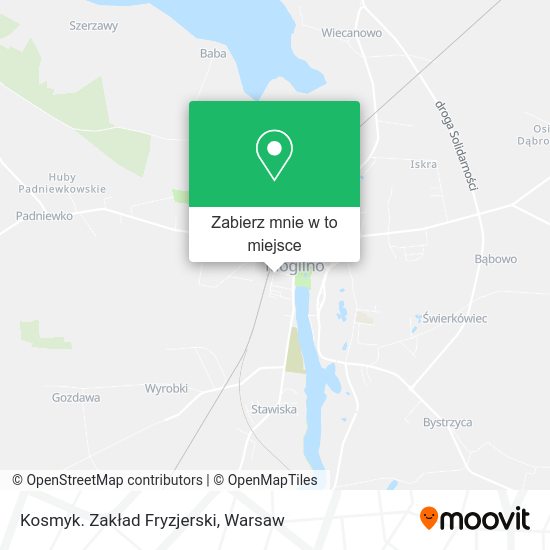 Mapa Kosmyk. Zakład Fryzjerski