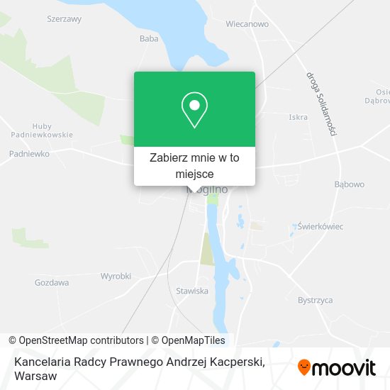 Mapa Kancelaria Radcy Prawnego Andrzej Kacperski