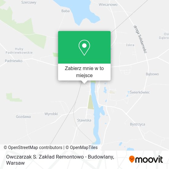 Mapa Owczarzak S. Zakład Remontowo - Budowlany