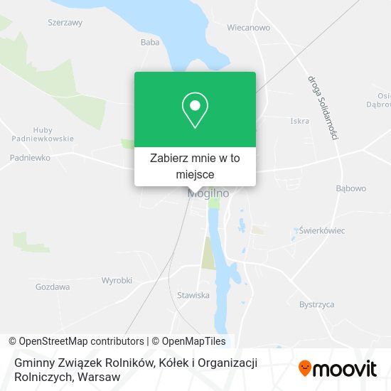 Mapa Gminny Związek Rolników, Kółek i Organizacji Rolniczych