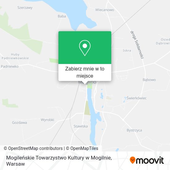 Mapa Mogileńskie Towarzystwo Kultury w Mogilnie