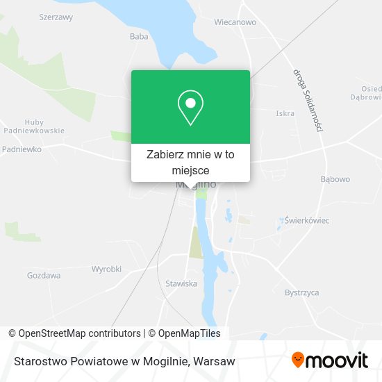 Mapa Starostwo Powiatowe w Mogilnie