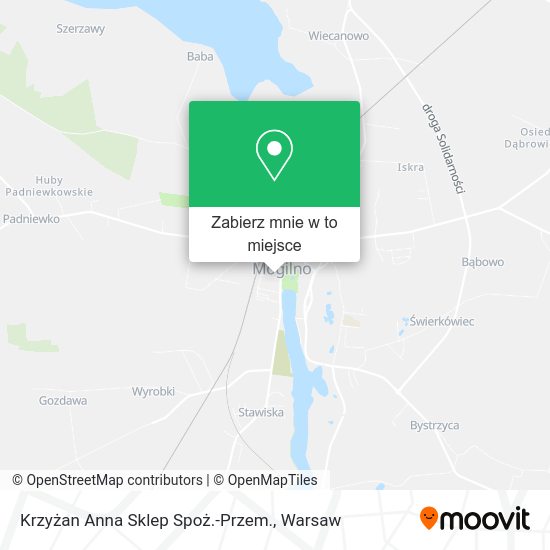 Mapa Krzyżan Anna Sklep Spoż.-Przem.