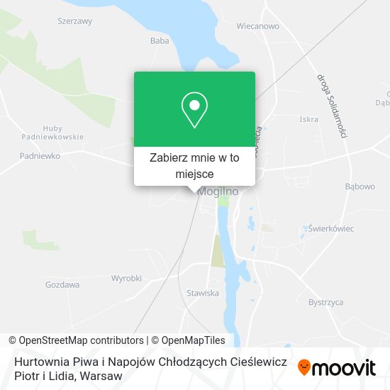 Mapa Hurtownia Piwa i Napojów Chłodzących Cieślewicz Piotr i Lidia