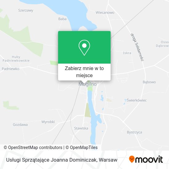 Mapa Usługi Sprzątające Joanna Dominiczak